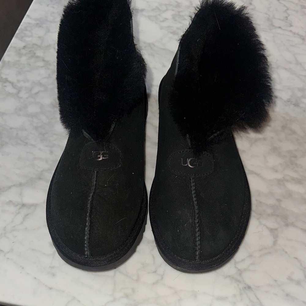 UGG Women's Black Fur-Lined Boots